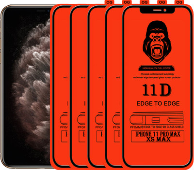 Rofix star Edge To Edge Tempered Glass for APPLE IPHONE 11 PRO MAX(Pack of 5)