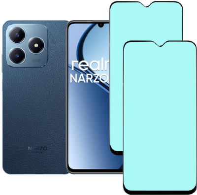 KARTRAY Edge To Edge Tempered Glass for Realme Narzo N63, Matte Glass(Pack of 2)