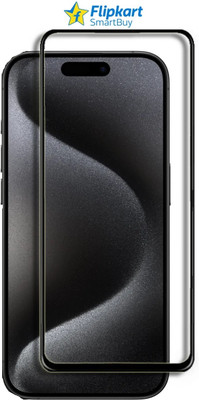 Flipkart SmartBuy Edge To Edge Tempered Glass for APPLE iPhone 15 Pro, iPhone 15 Pro(Pack of 1)