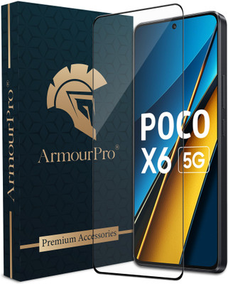 ArmourPro Edge To Edge Tempered Glass for Poco X6 5G, Poco X6, Poco X6 Pro 5G, Poco X6 Pro, Redmi Note 13 5G, Redmi Note 13, Redmi Note 13 Pro 5G, Redmi Note 13 Pro(Pack of 1)