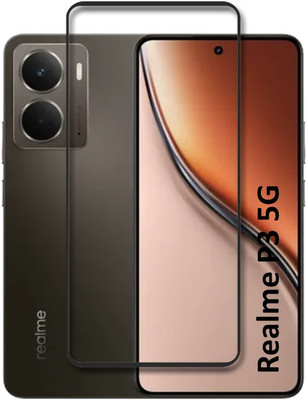 NKCASE Edge To Edge Tempered Glass for Realme P3 5G(Pack of 1)