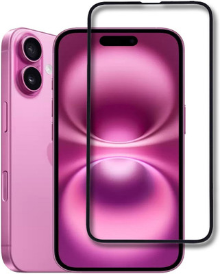 INFINITYWORLD Edge To Edge Tempered Glass for Apple iPhone 16(Pack of 1)