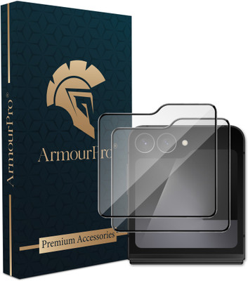 ArmourPro Edge To Edge Tempered Glass for Samsung Galaxy Z Flip 7 FE 5G, Samsung Z Flip7 FE(Pack of 2)