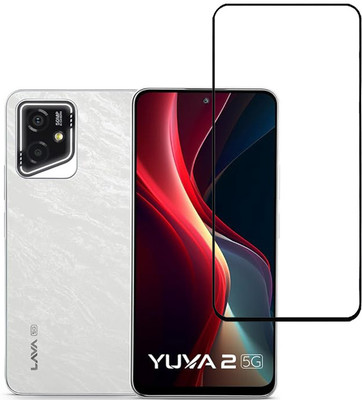 KARTRAY Edge To Edge Tempered Glass for Lava Yuva 2 5G(Pack of 1)