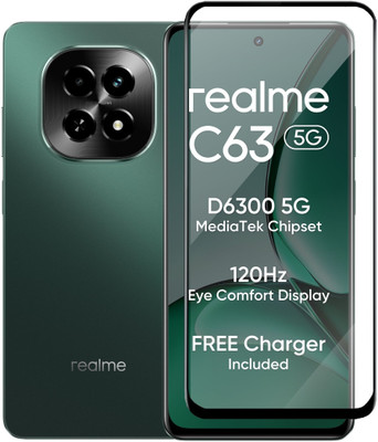MAAMAJISAMOBILE Edge To Edge Tempered Glass for realme C63 5G(Pack of 1)