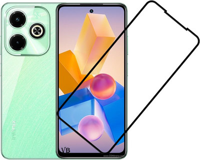 VISHRN CASES Edge To Edge Tempered Glass for Infinix HOT 40i(Pack of 1)