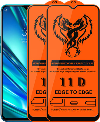 HQ Protection Edge To Edge Tempered Glass for Oppo A5 2020(Pack of 2)