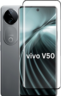 Fablue Edge To Edge Tempered Glass for Vivo V50 5G(Pack of 1)