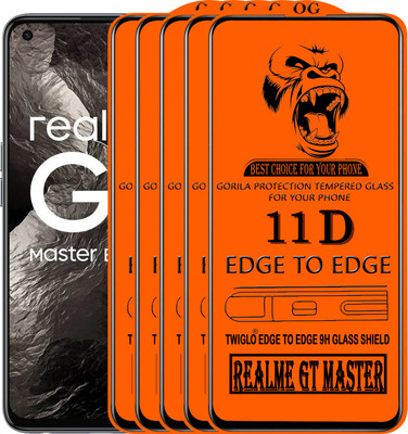 TWIGLO Edge To Edge Tempered Glass for REALME GT MASTER(Pack of 5)