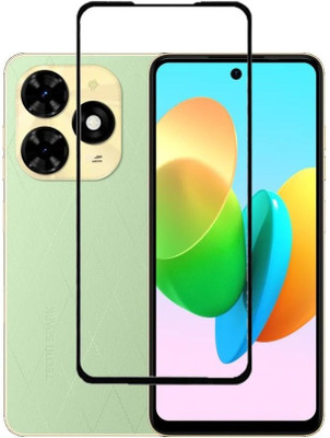 ISAAK Edge To Edge Tempered Glass for Tecno Spark 20c 4G(Pack of 1)