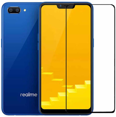 Expromium Edge To Edge Tempered Glass for Realme C1(Pack of 1)