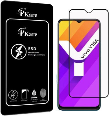 iKare Edge To Edge Tempered Glass for Vivo Y15A(Pack of 1)