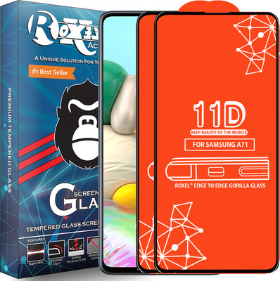 Roxel Edge To Edge Tempered Glass for Samsung Galaxy A71(Pack of 2)