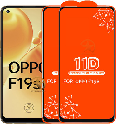 SEVEN7STAR Edge To Edge Tempered Glass for OPPO F19S(Pack of 2)