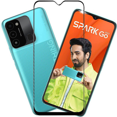 O2MG Edge To Edge Tempered Glass for Tecno Spark Go 2022(Pack of 1)