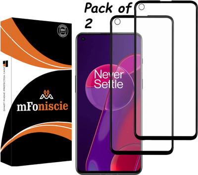 mFoniscie Edge To Edge Tempered Glass for OnePlus 9RT 5G, OnePlus 9RT(Pack of 2)