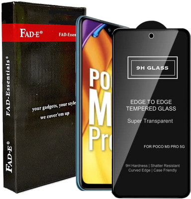 FAD-E Edge To Edge Tempered Glass for POCO M3 Pro, POCO M3 Pro 5G, Redmi Note 10T 5G(Pack of 1)