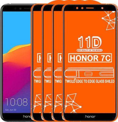 TWIGLO Edge To Edge Tempered Glass for Honor 7C(Pack of 4)