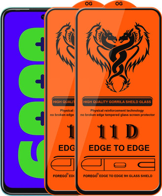 Forego Edge To Edge Tempered Glass for Infinix Note 8i(Pack of 2)