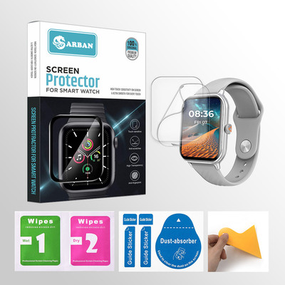 ARBAN Edge To Edge Tempered Glass for beatXP Unbound Nova 1.96 inch Smartwatch 2 PROTECTOR + 2 WIPES + 2 DUST REMOVAL STICKER + 1 WIPER(Pack of 2) ARBAN Edge To Edge Tempered Glass for beatXP Unbound Nova 1.96 inch Smartwatch 2 PROTECTOR + 2 WIPES + 2 DUST REMOVAL STICKER + 1 WIPER(Pack of 2)