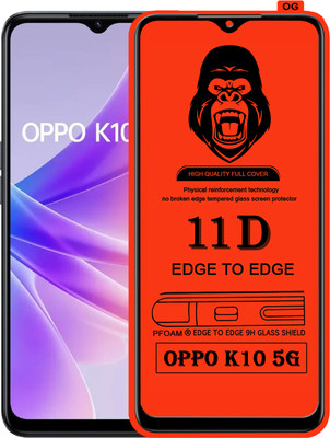 Laxdom Edge To Edge Tempered Glass for OPPO K10 5G(Pack of 1)