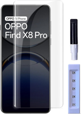 OneTech Edge To Edge Tempered Glass for Oppo Find X8 Pro 5G 9H Hardness, UV Premium Screen Protector(Pack of 1)