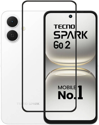 AKSHUD Edge To Edge Tempered Glass for Tecno Spark Go 2(Pack of 1)