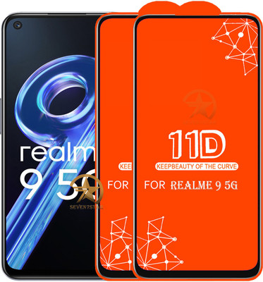 SEVEN7STAR Edge To Edge Tempered Glass for Realme 9 5G(Pack of 2)