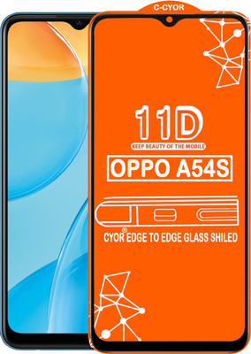 CYOR Edge To Edge Tempered Glass for OPPO A54S(Pack of 1)