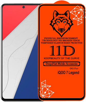 DeepzHub Edge To Edge Tempered Glass for iQOO 7 Legend(Pack of 1)