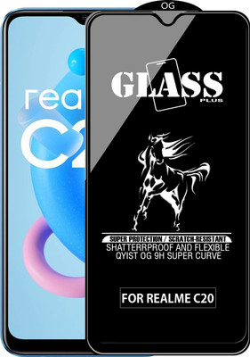 Qyist Edge To Edge Tempered Glass for REALME C20(Pack of 1)