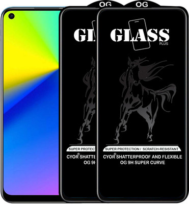 CYOR Edge To Edge Tempered Glass for REALME 7I(Pack of 2)