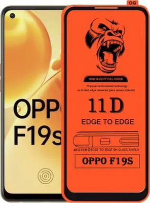HIE POWER Edge To Edge Tempered Glass for Oppo F19S (Premium_11D)(Pack of 1)