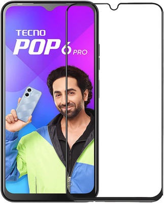 INFINITYWORLD Edge To Edge Tempered Glass for Tecno Pop 6 Pro(Pack of 1)