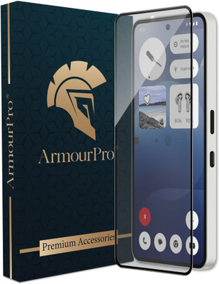 ArmourPro Edge To Edge Tempered Glass for Nothing Phone (3a), Nothing Phone (3a), Nothing Phone (3a) Pro, Matte Finish Glass(Pack of 1)
