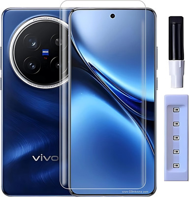 Blackwik Edge To Edge Tempered Glass for for Vivo X200 Pro 5G Advanced Border Less Full Edge to Edge UV Screen Protector and Easy Installation Kit(Pack of 1)