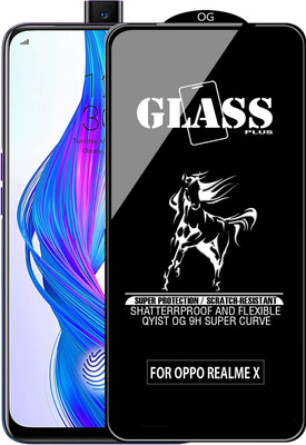 Qyist Edge To Edge Tempered Glass for Realme X(Pack of 1)