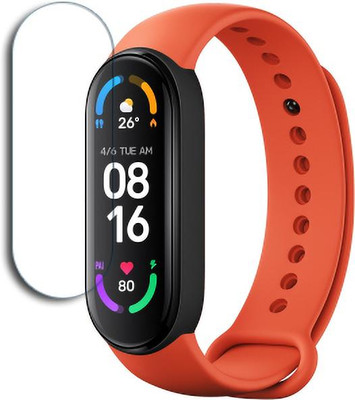 SOMTONE Edge To Edge Tempered Glass for Mi Smart Band 6 NFC 1.56 inch SMARTWATCH SCREEN GUARD(Pack of 1)