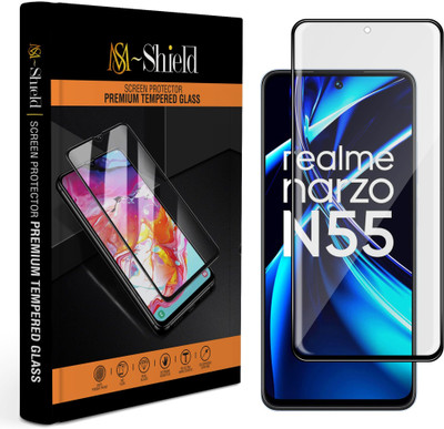 MS-Shield Edge To Edge Tempered Glass for Realme Narzo N55(Pack of 1)
