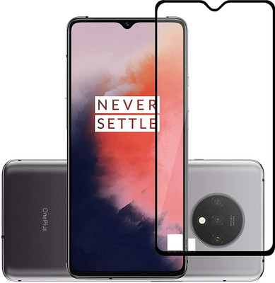 NIMMIKA ENTERPRISES Edge To Edge Tempered Glass for OnePlus 7T(11D Full-Screen Coverage | Comprehensive protection | High-quality material | Multi-layered coating | Clear and smooth surface | Thin and lightweight | Affordable price | Easy to install)(Pack of 1)