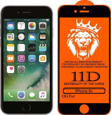 DeepzHub Edge To Edge Tempered Glass for Apple iPhone 6s(Pack of 1)