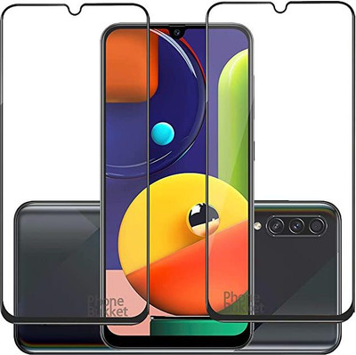 tendwell Edge To Edge Tempered Glass for Samsung Galaxy A50s(Pack of 2)