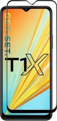 LIKEDESIGN Edge To Edge Tempered Glass for Vivo T1x, Vivo T1x 4G(Pack of 1)