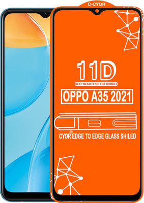 CYOR Edge To Edge Tempered Glass for OPPO A35 2021(Pack of 1)