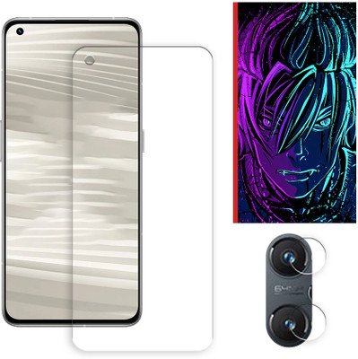 ARBAN Edge To Edge Tempered Glass for Realme GT2 5G Tempered Glass Screen Protector | Anti-Scratch | Edge to Edge Full Coverage | 9H Hardness (1 FRONT SCREEN GUARD + 1 CAMERA LENS PROTECTOR + 1 FREE BACK EMBOSSED SKIN002)(Pack of 1)