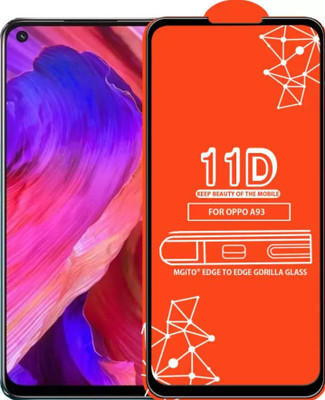 BRIGHTRON Edge To Edge Tempered Glass for Oppo A93(Pack of 1)
