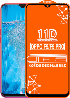 CYOR Edge To Edge Tempered Glass for OPPO F9 Pro(Pack of 1)