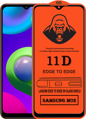 Laxdom Edge To Edge Tempered Glass for SAMSUNG GALAXY M02(Pack of 1)