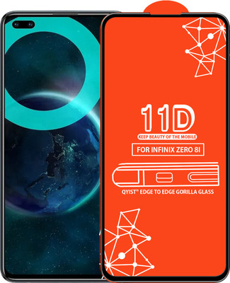 Qyist Edge To Edge Tempered Glass for Infinix Zero 8I(Pack of 1)
