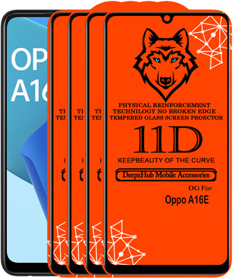 CRodible Edge To Edge Tempered Glass for OPPO A16E(Pack of 4)